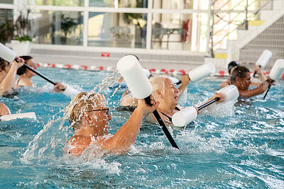 Cours d'aquagym au Centre aquatique