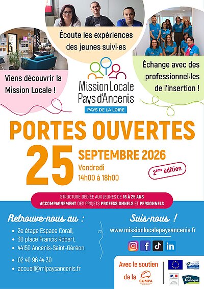 Portes ouvertes de la Mission Locale du Pays d'Ancenis