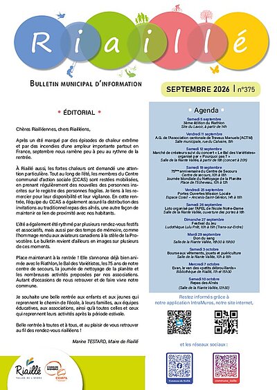 Bulletin municipal du mois de septembre